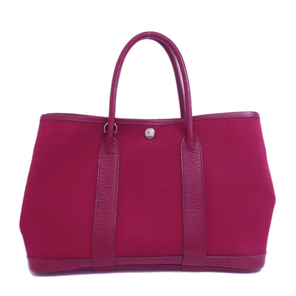Hermes Handbag Towar Officche Red Garden Party Tpm Silvermetal