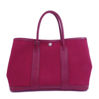 Hermes Handbag Towar Officche Red Garden Party Tpm Silvermetal