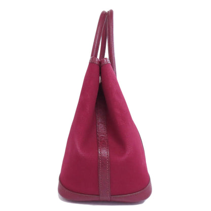 Hermes Handbag Towar Officche Red Garden Party Tpm Silvermetal