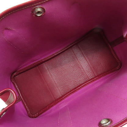 Hermes Handbag Towar Officche Red Garden Party Tpm Silvermetal