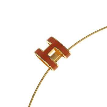 Hermes Necklace Metallic Gold Pop Ash H