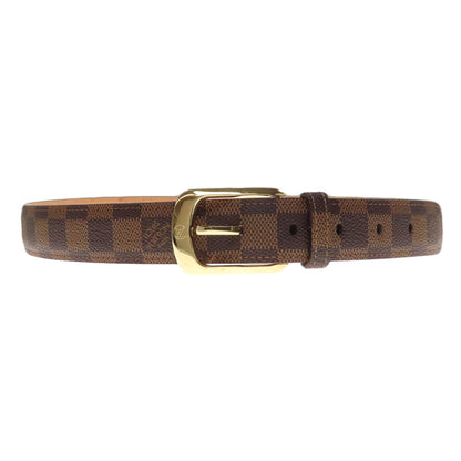 Louis Vuitton Belt Ct4048 Damier Canvas Brown Saint Tulle Riveted