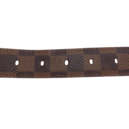 Louis Vuitton Belt Ct4048 Damier Canvas Brown Saint Tulle Riveted