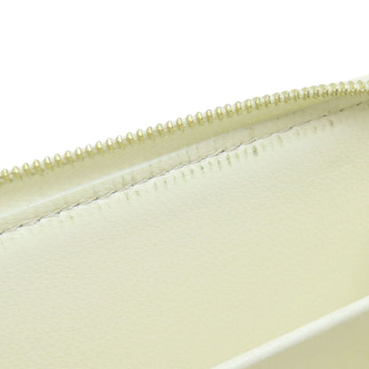 Louis Vuitton Bifold Wallet M11909 Calfskin White Portefeuilleeloup Monogram Flower Women
