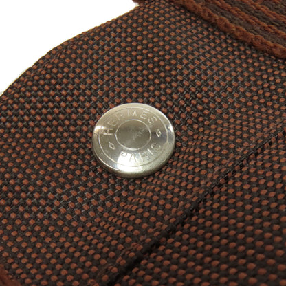 Hermes Handbag Canvas Brown Her Linepm Women