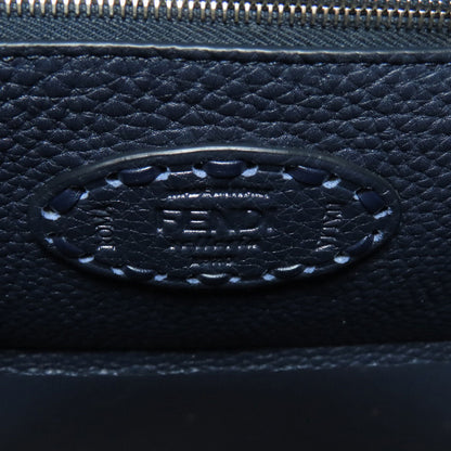 Fendi Handbag Calfskin Navy Peekaboo Mini Selleria 2Way Women