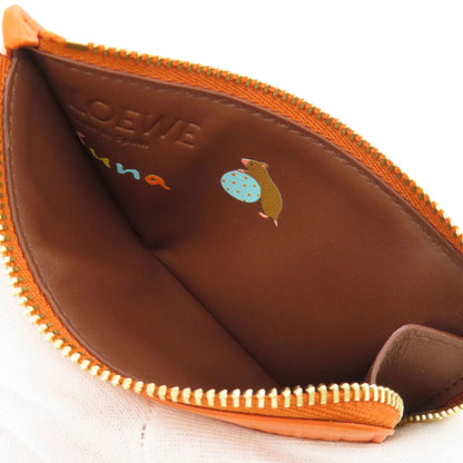 Loewe Coin Case Leather Multicolor Hamster Motif Women