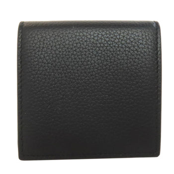 Christian Dior Coin Case Leather Black Logo Women(Unisex)