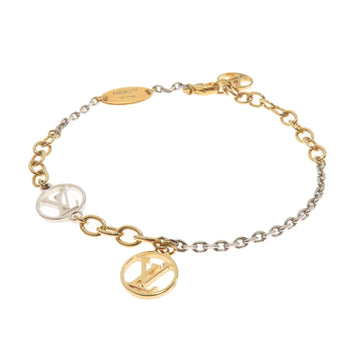 Louis Vuitton Bracelet M68077 Metallic Gold Logo Mania