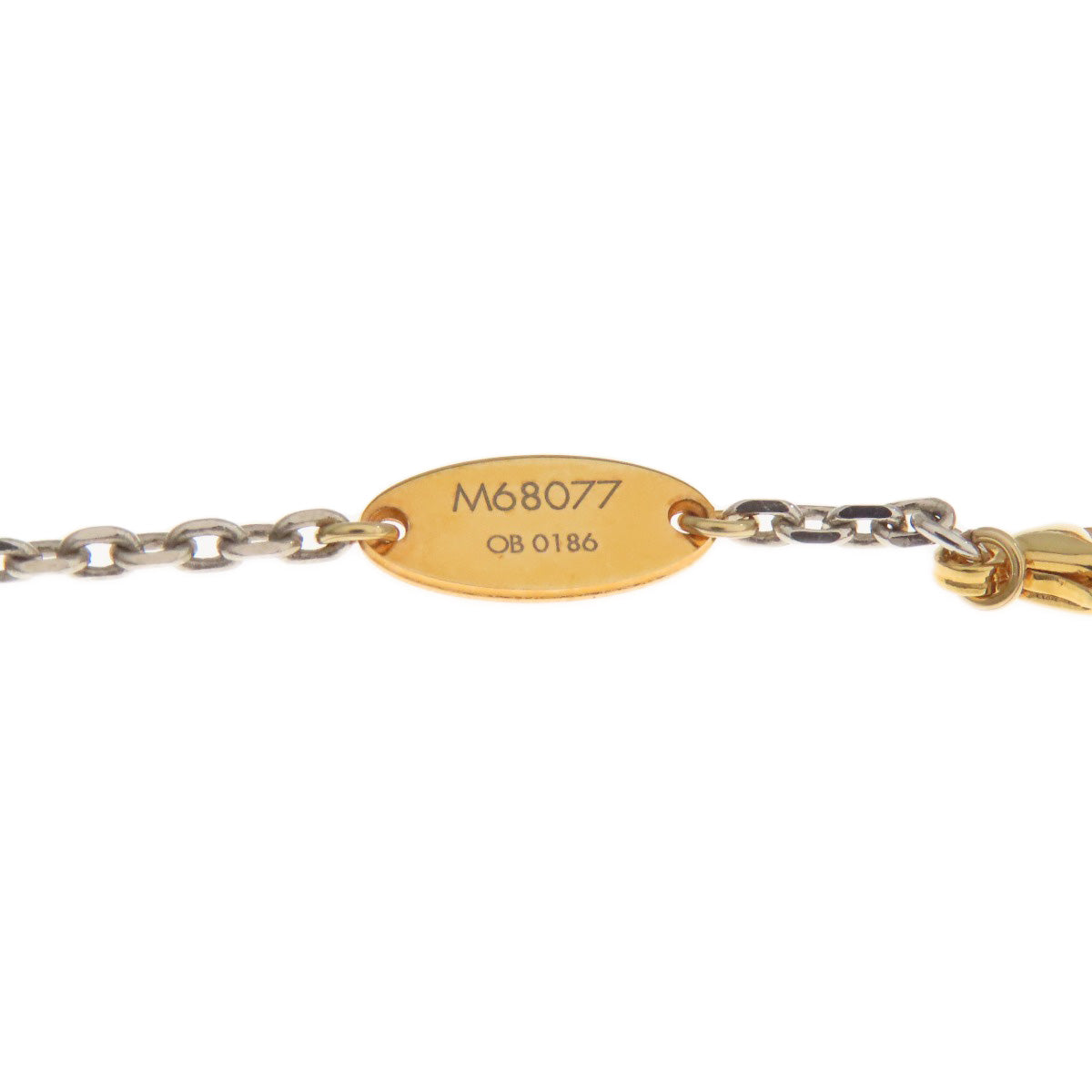 Louis Vuitton Bracelet M68077 Metallic Gold Logo Mania