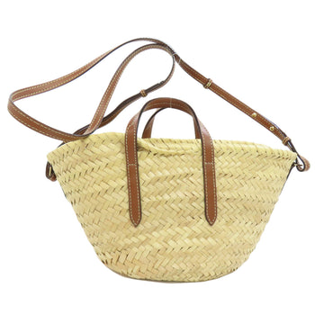 Jimmy Choo Handbag Raffia Brown Basket Bag 2Way