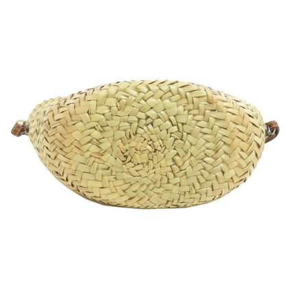 Jimmy Choo Handbag Raffia Brown Basket Bag 2Way
