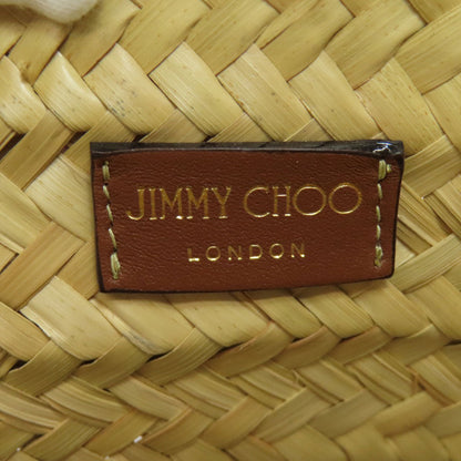 Jimmy Choo Handbag Raffia Brown Basket Bag 2Way