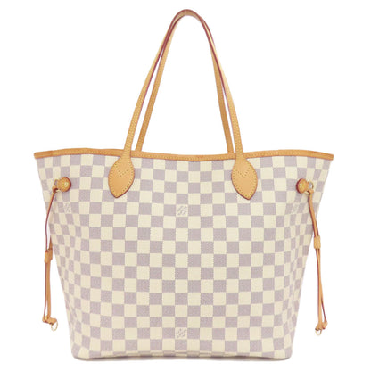 Louis Vuitton Tote Bag N51107 Damier Canvas White Neverfull Mm Old Women