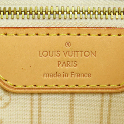Louis Vuitton Tote Bag N51107 Damier Canvas White Neverfull Mm Old Women