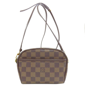 Louis Vuitton Shoulder Bag N51296 Damier Canvas Brown Pochette Ipanema