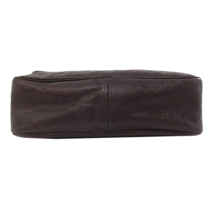 Gucci Shoulder Bag 223665 Leather Brown Diamante