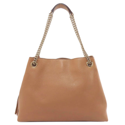 Gucci Tote Bag 536196 Leather Brown Soho Outlet Interlocking G