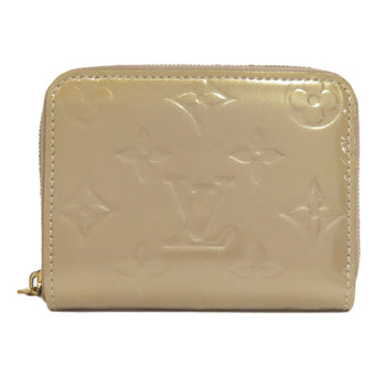 Louis Vuitton Coin Case M91762 Vernis Pink Beige Zippy Coin Purse Women