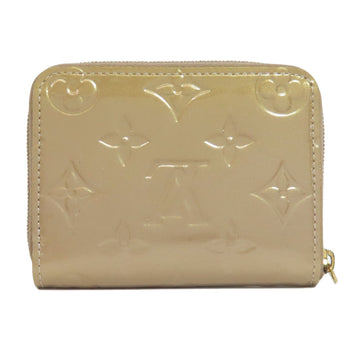 Louis Vuitton Coin Case M91762 Vernis Pink Beige Zippy Coin Purse Women