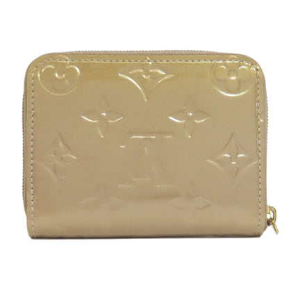 Louis Vuitton Coin Case M91762 Vernis Pink Beige Zippy Coin Purse Women