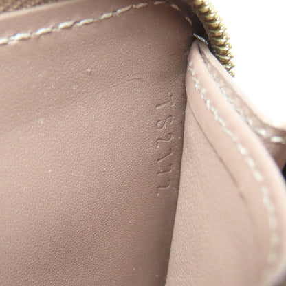 Louis Vuitton Coin Case M91762 Vernis Pink Beige Zippy Coin Purse Women