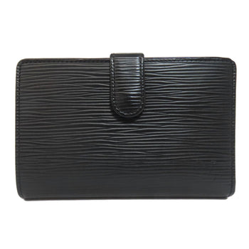 Louis Vuitton Bifold Wallet M63242 Epi Black Portefeuille Vienova Women