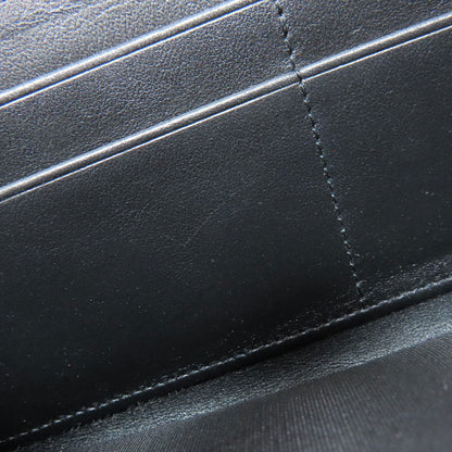 Chanel Long Wallet Purse Calfskin Black Boy Chanel Women