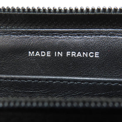 Chanel Long Wallet Purse Calfskin Black Boy Chanel Women