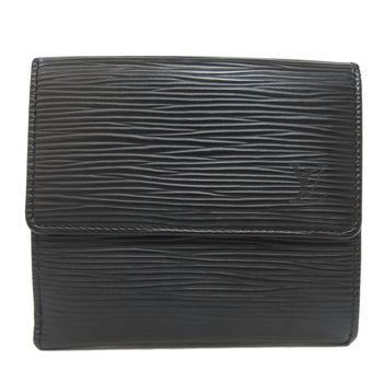 Louis Vuitton Bifold Wallet M63482 Epi Black Porto Monnaie Vie Carte Credit Women