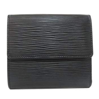 Louis Vuitton Bifold Wallet M63482 Epi Black Porto Monnaie Vie Carte Credit Women