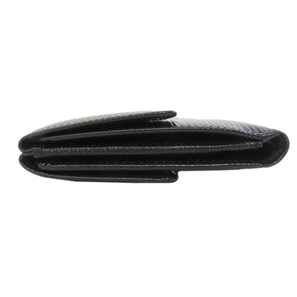 Louis Vuitton Bifold Wallet M63482 Epi Black Porto Monnaie Vie Carte Credit Women