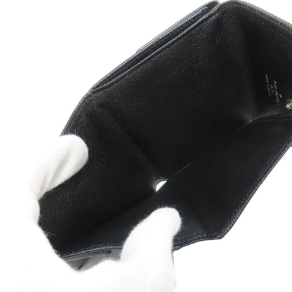 Louis Vuitton Bifold Wallet M63482 Epi Black Porto Monnaie Vie Carte Credit Women