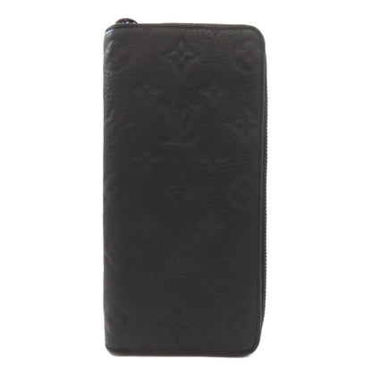 Louis Vuitton Long Wallet Purse M69047 Ann Platt Black Zippy Wallet Vertical Women