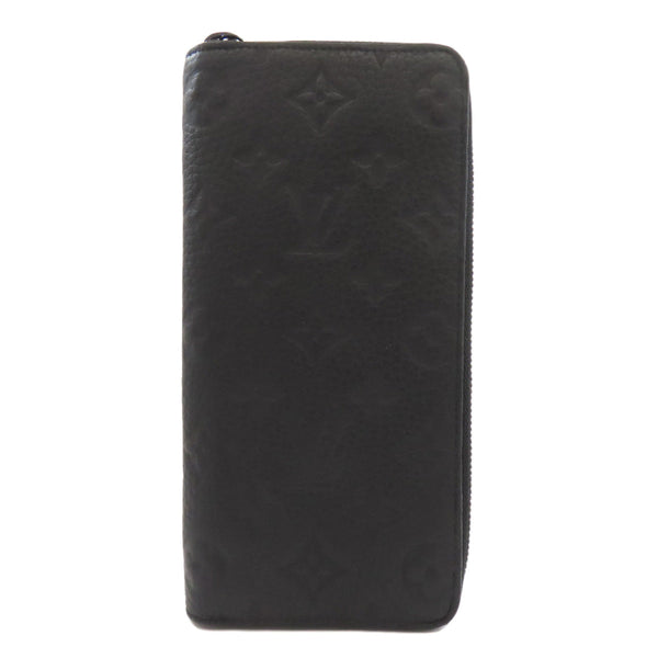 Louis Vuitton Long Wallet Purse M69047 Ann Platt Black Zippy Wallet Vertical Women