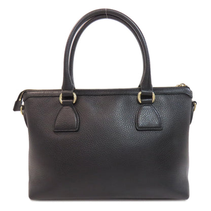 Gucci Handbag 449659 Leather Black Outlet Interlocking G Charm Women