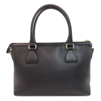 Gucci Handbag 449659 Leather Black Outlet Interlocking G Charm Women