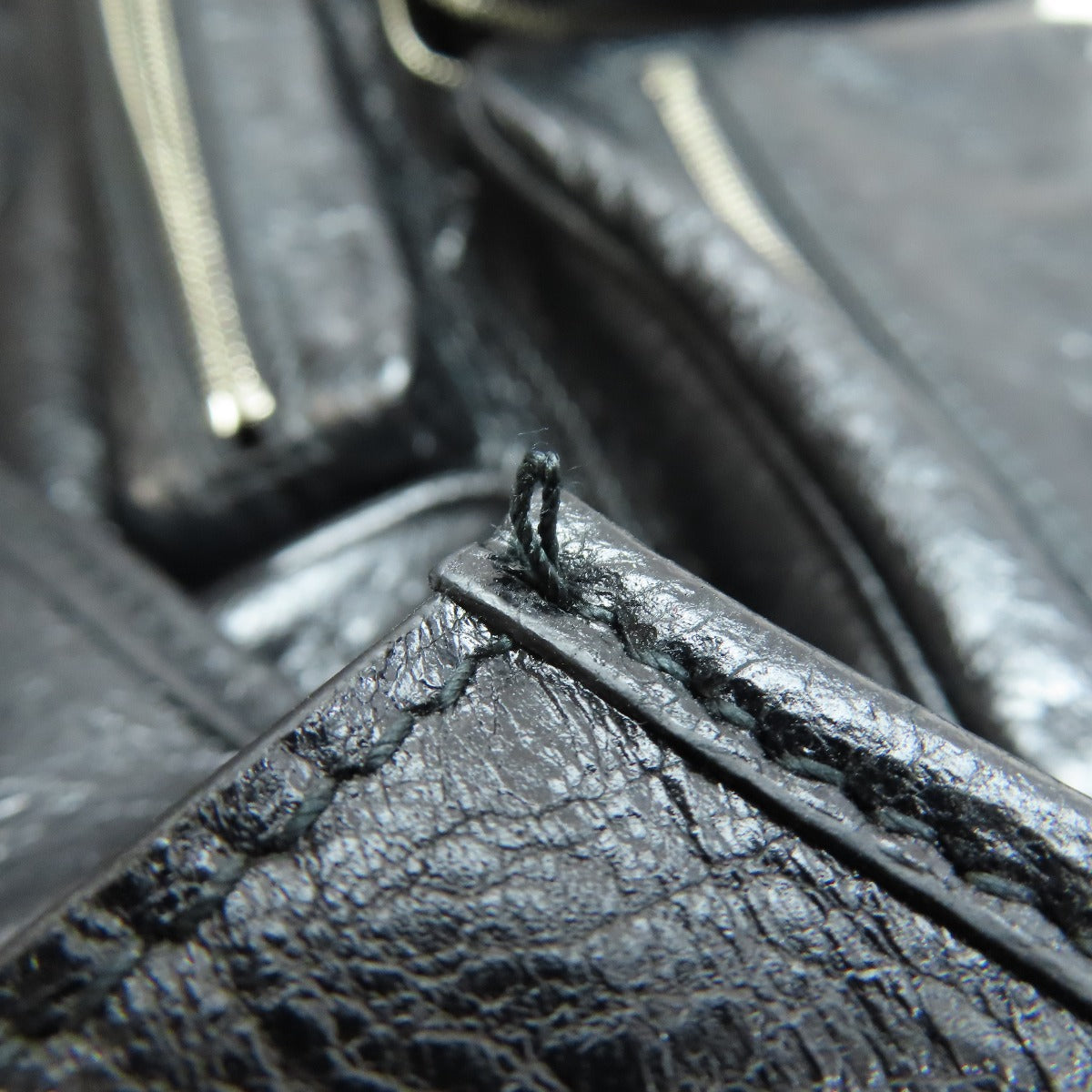 Balenciaga Shoulder Bag 785297 Calfskin Black Super Busy Women