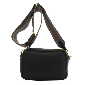 Prada Shoulder Bag Calfskin Black Long Shoulder