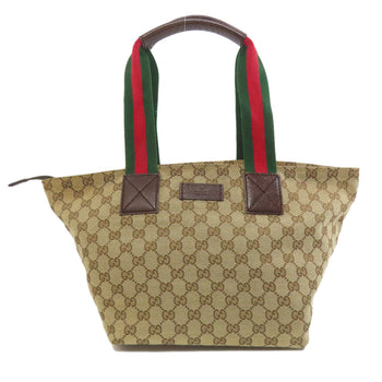 Gucci Handbag 131230 Canvas Brown Gg Shelly Line