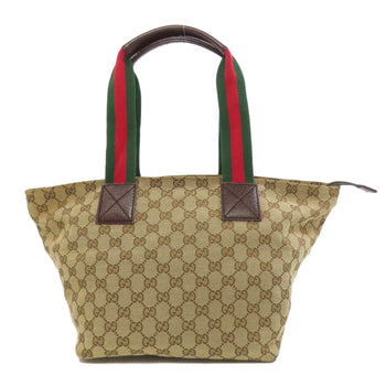 Gucci Handbag 131230 Canvas Brown Gg Shelly Line