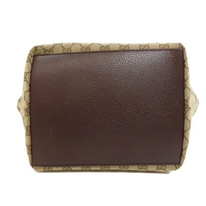 Gucci Handbag 131230 Canvas Brown Gg Shelly Line