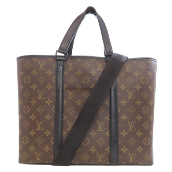 Louis Vuitton Handbag M45734 Monogram Canvas Brown Weekend Tote Pm Monogram Macassar