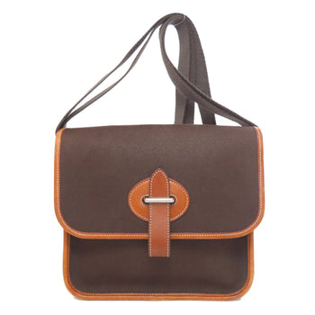 Hermes Shoulder Bag Towar Officche Brown Buenaventura Pm Women