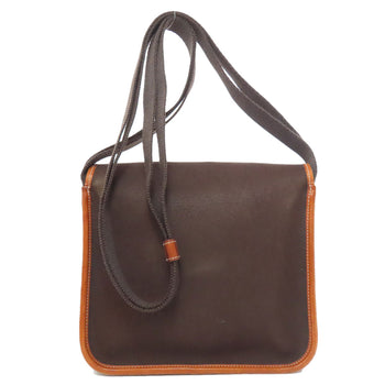 Hermes Shoulder Bag Towar Officche Brown Buenaventura Pm Women