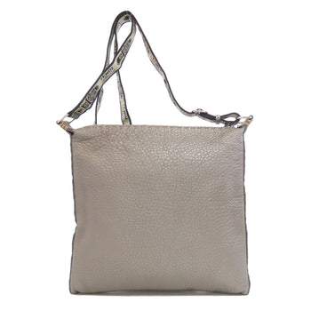Fendi Shoulder Bag Calfskin Gray Shoulder