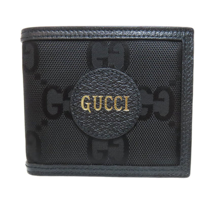 Gucci Bifold Wallet 496334 Canvas Black Off The Grid Mens