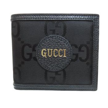 Gucci Bifold Wallet 496334 Canvas Black Off The Grid Mens