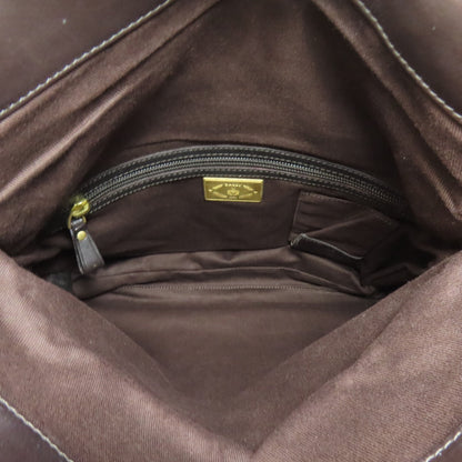 Bally Shoulder Bag Leather Brown Logo Women