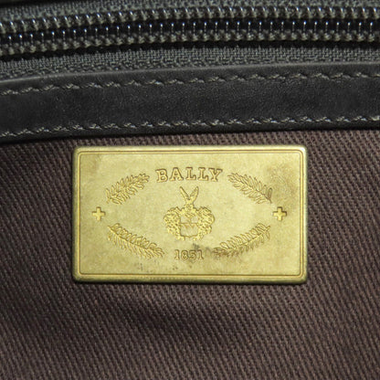Bally Shoulder Bag Leather Brown Logo Women